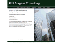 Tablet Screenshot of philburgessconsulting.com